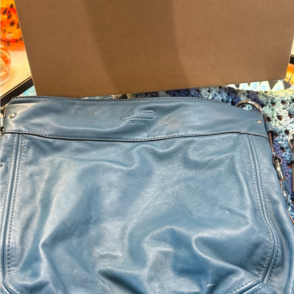 Coach Zoe large Leather Shoulder Bag